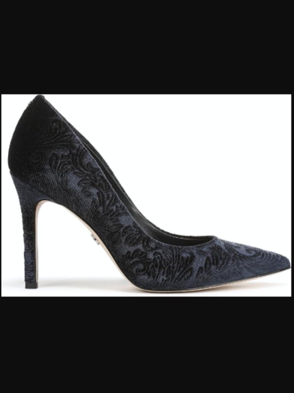 NIB Sam Edelman Navy Velvet Paisley Pump, 8.5